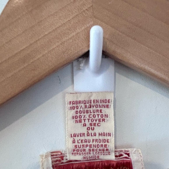 APRIL CORNELL Vintage 90s Feminine Pink Button Down Floral Embroidered Dress - Picture 5 of 11